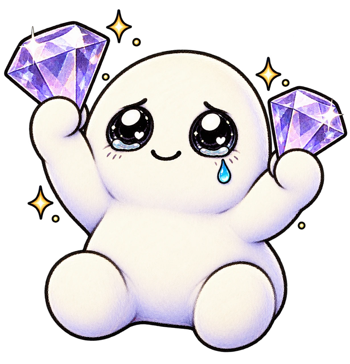 SBO mascot holding diamond hands